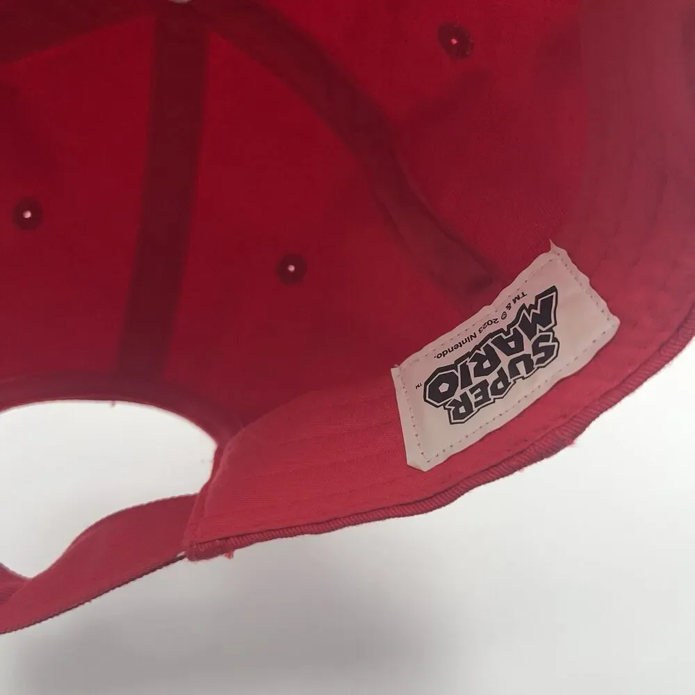 The Super Mario Bros Movie Hat Red Adjustable Ball Cap Snapback Nintendo